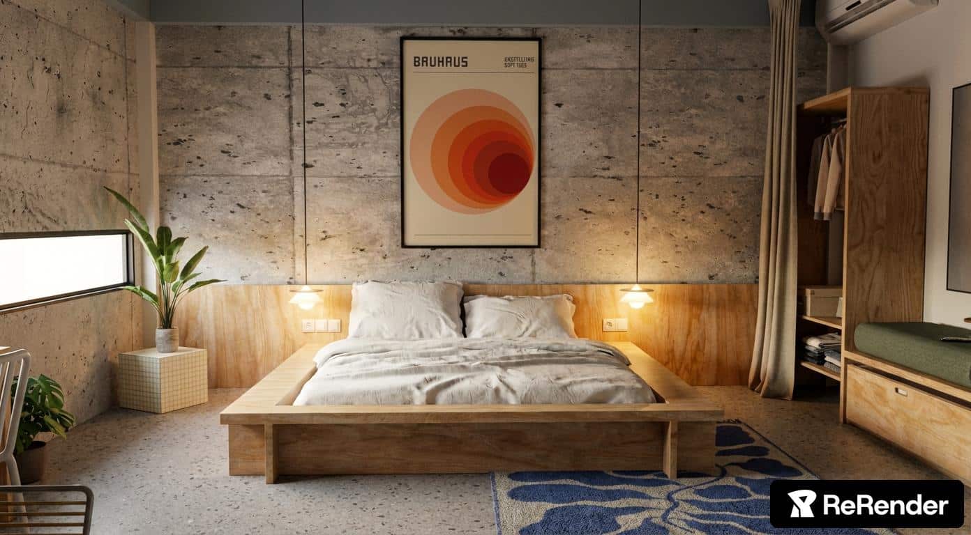 Chambre master — vue frontale